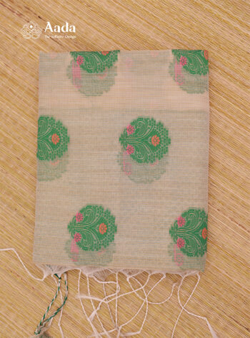 Graceful Green Kota Net Cotton Saree