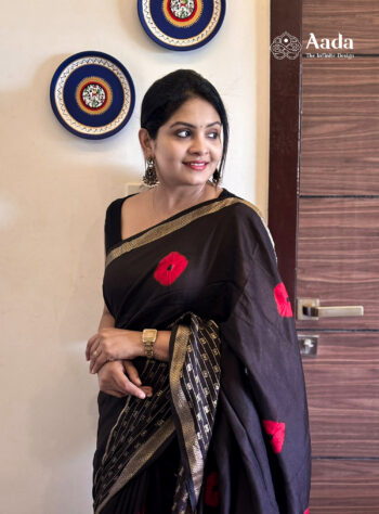 Classic Black Viscose Rayon Saree